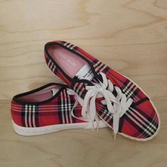 Kate Spade New York Vale Plaid Sneakers - Picture 2 of 12
